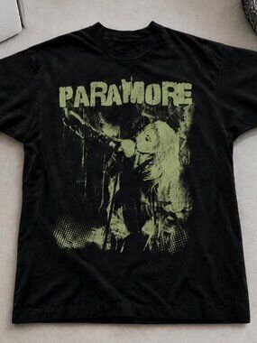 Paramore Band Tee Black Graphic T-Shirt Unisex Rock Shirt
